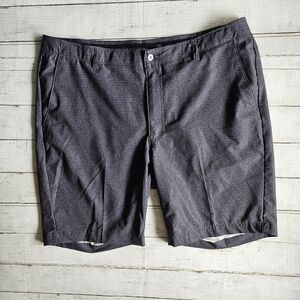 Pebble Beach Golf‎ Shorts Men’s 40 Gray Micro-Check Stretch